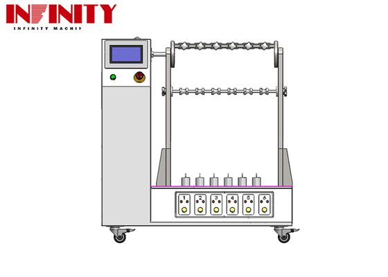 IEC 60884-1:2022 標準型柔軟ケーブル折りたたみ試験機械 調整可能な曲がり角 1~180°